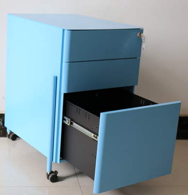 خزانة تخزين منقولة ملونة مخصصة ، قاعدة معدنية متحركة