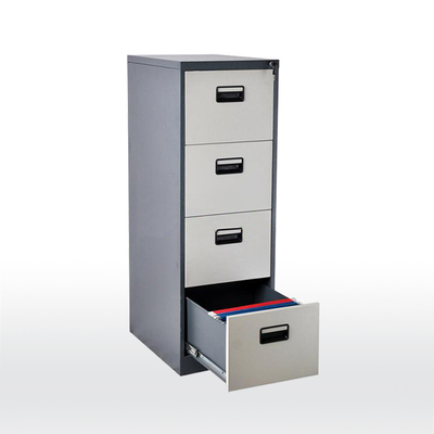 خزانة ملفات فولاذية قياسية بأربعة أدراج لتخزين المكتب