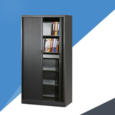 لون أسود ISO9001 0.15 CBM Tambour Filing Cabinet