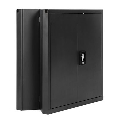 خزانة تخزين قابلة للطي باللون الأسود ، خزانة تخزين فولاذية قابلة للإزالة