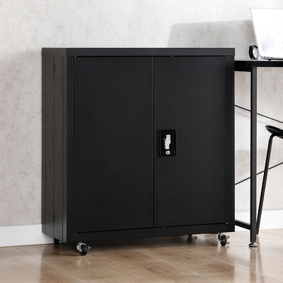 خزانة تخزين قابلة للطي باللون الأسود ، خزانة تخزين فولاذية قابلة للإزالة