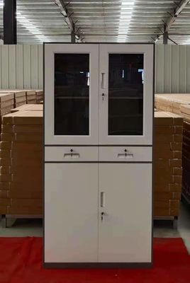 أربعة أبواب فولاذية مكتب خزانة الملفات هدم الهيكل 0.6 مم سمك