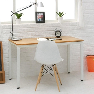 طاولة مكتب واحدة بيضاء للعمل المنزلي طاولة مكتب خشبية للكمبيوتر