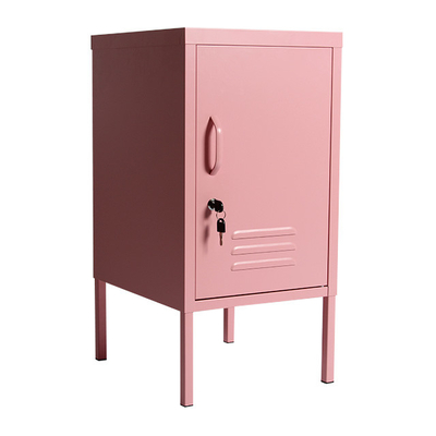 دائم مصغرة الوردي خزانة خزانة معدنية السرير الصلب باب واحد تخزين الطالب