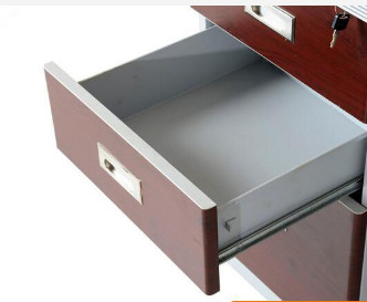 3 أدراج فولاذية مكتب طاولة مكتب طاولة دراسة طالب معدنية مع خزانة حديد