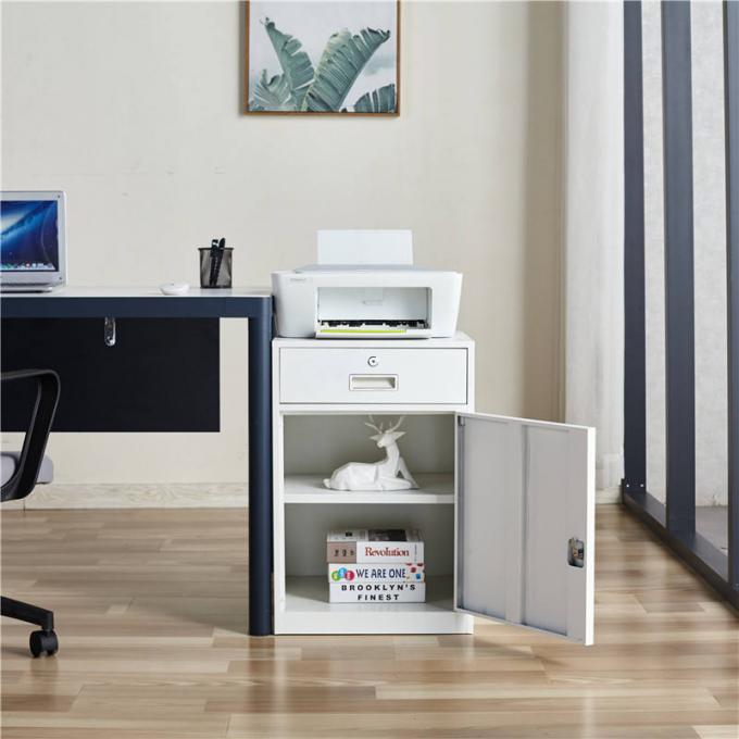 خزانة معدنية للمكتب المنزلي خزانة تخزين صغيرة ملونة بجانب السرير 2